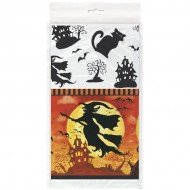 Spooky Hollow Halloween Plastic Tablecover